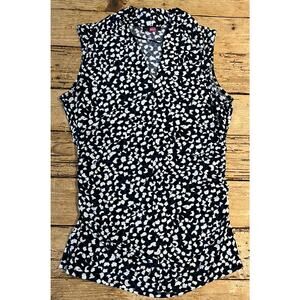 Vince Camuto Womens Size M Multicolor Sleeveless V-Neck Blouse NWOT